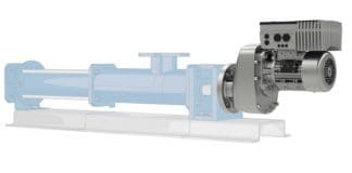 Drive solutions with reinforced bearings for agitators and pumps