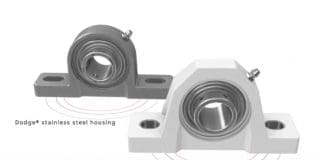 Dodge washdown bearings for the food and beverage industry