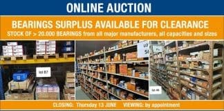 Troostwijk Auction of more than 20.000 bearings! Stock from all major manufacturers, all capacities and sizes
