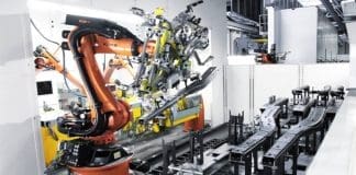 Fully automatic arc welding line from KUKA Systems at Gestamp